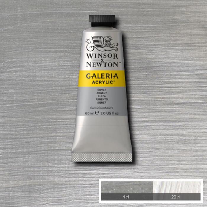 Akrylfärg Galeria 60ml Silver 617