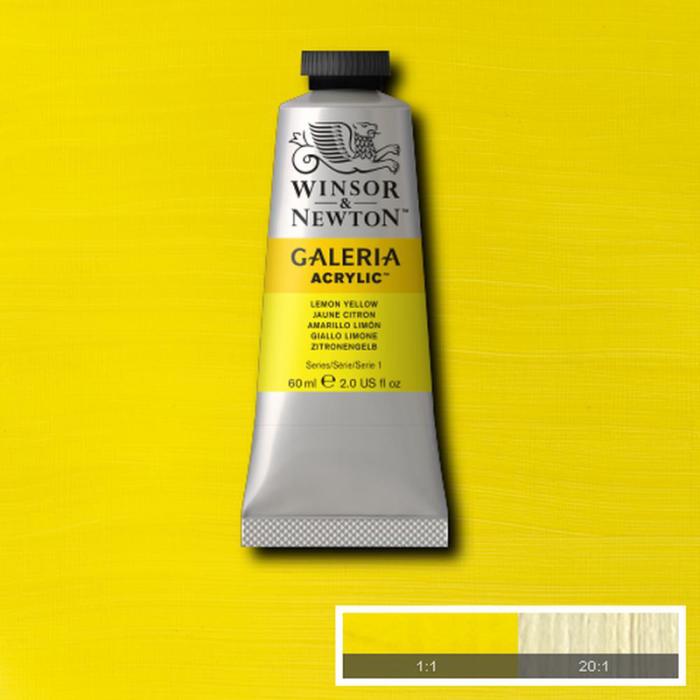 Akrylfärg Galeria 60ml Lemon yellow 346