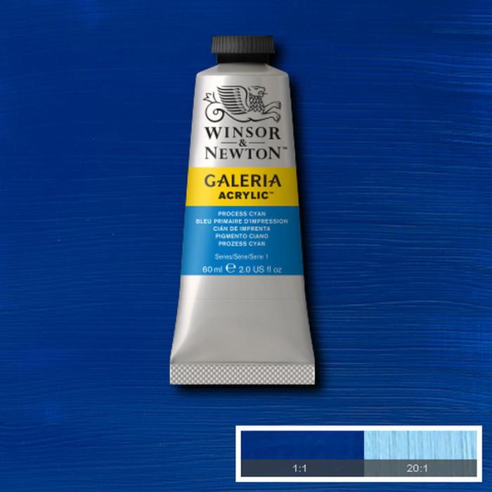 Akrylfärg Galeria 60ml Process cyan 535