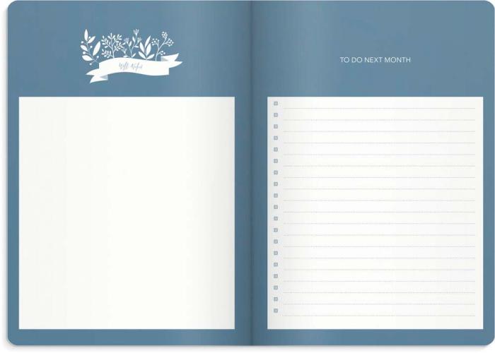 Kalender Week Planner Blue undated