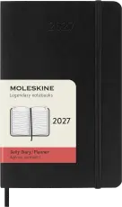 Kalender Moleskine Daily Black Soft pocket 2027