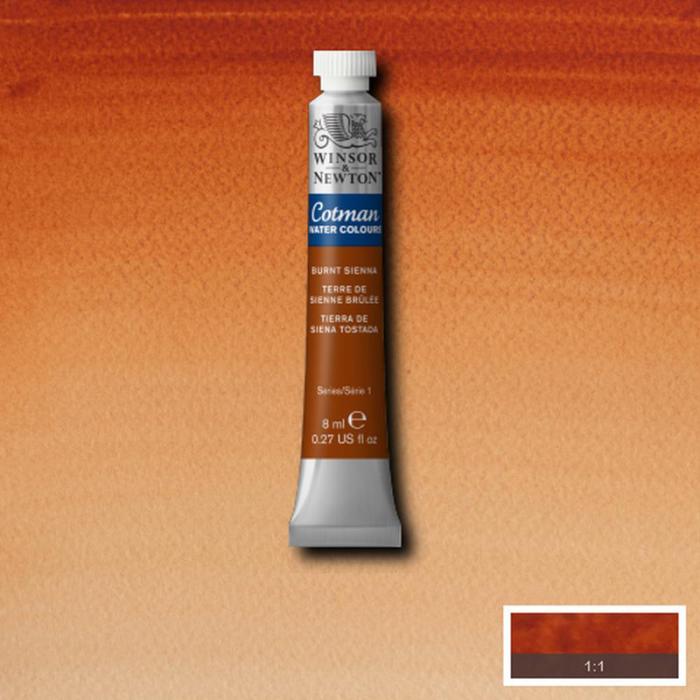 Akvarellfärg Cotman 8ml Burnt sienna 074