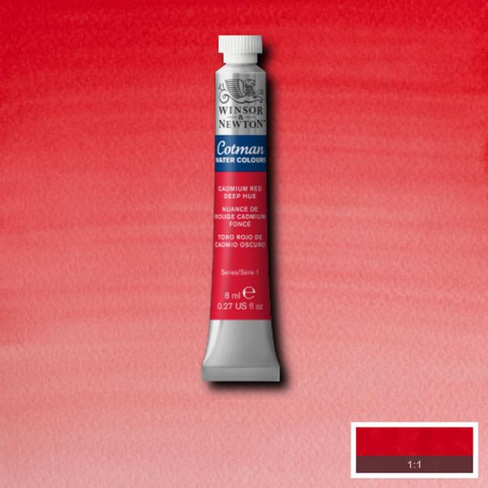 Akvarellfärg Cotman 8ml Cadmium red deep hue 098