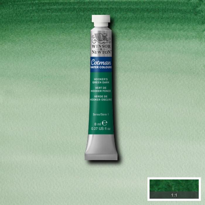 Akvarellfärg Cotman 8ml Hooker’s green dark 312