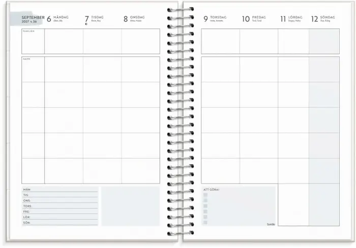 Kalender Life Organizer A5 Family 2027