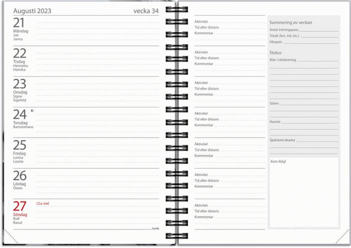 Träningskalender A6 2023