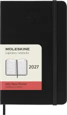Kalender Moleskine Daily Black Hard pocket 2027