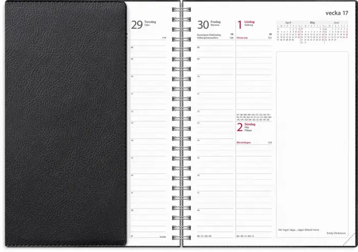Kalender Business Twist svart 2027