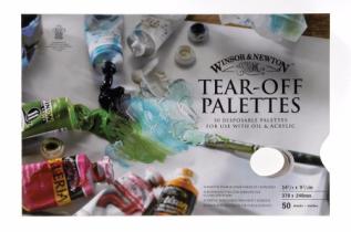 Avrivningspalett Winsor & Newton 37x24cm 50ark