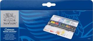 Akvarellset Cotman Blue Box 12 ½ koppar