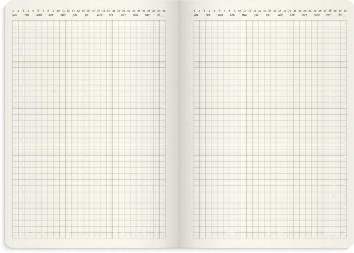 Stor Veckokalender Forma Deluxe brun 2026
