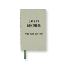 Days to remember One Year Journal Green Leaf 