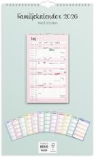 Väggkalender Pastell stickers 2026