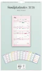 Väggkalender Pastell stickers 2026