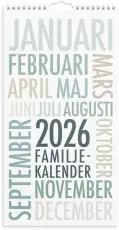 Familjekalender TrendArt 2026