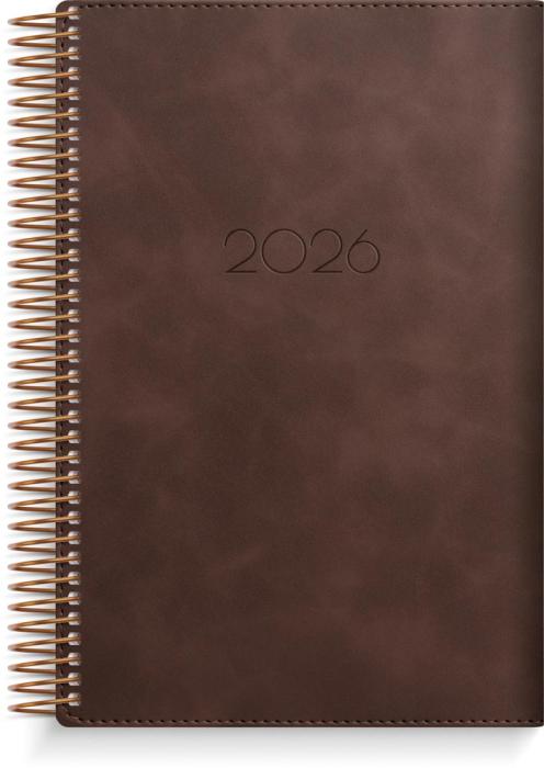 Dagbok Twist brun 2026