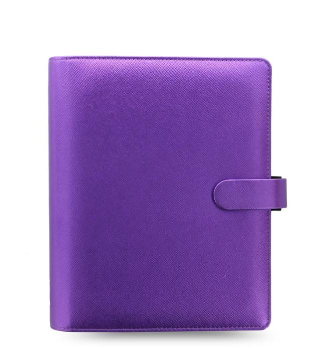 Filofax Filofax Saffiano A5 Metallic Violet utgått - Kalenderkungen.se