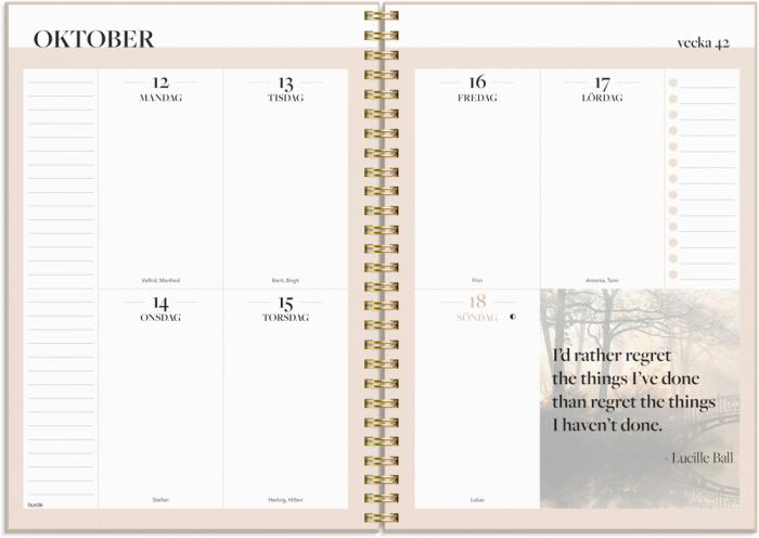 Kalender 2026 Life Planner Inspiration 