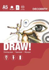 Ritblock DRAW A5 148x210 160g 50ark