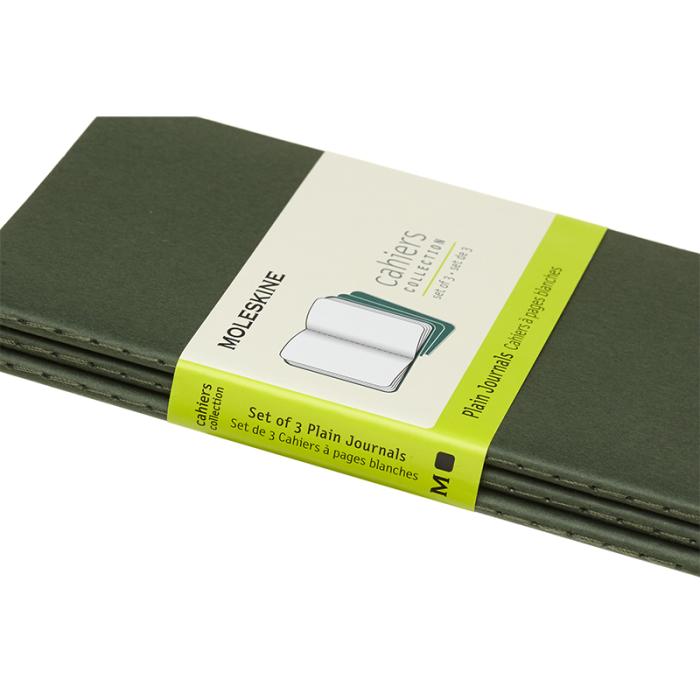 Moleskine Cahier Journal Pocket Plain - Grön
