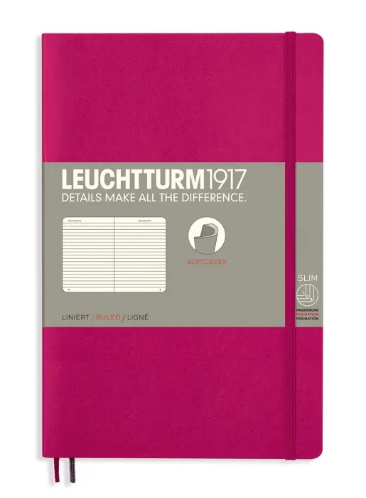 Leuchtturm Notebook ruled berry