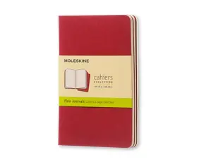 Moleskine Cahier Journal Pocket Plain - Röd