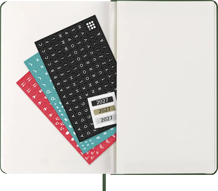 Kalender Moleskine Daily Myrtle Green Hard Large 2027