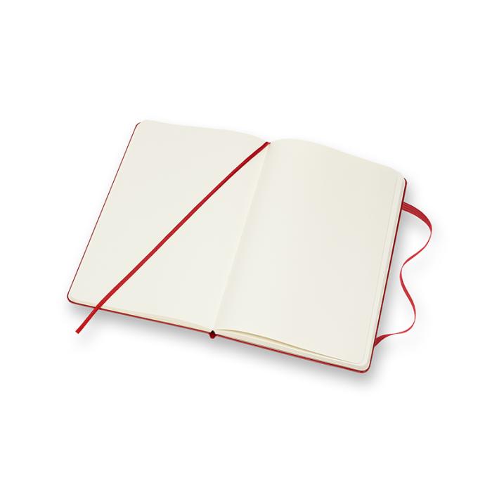 Moleskine Plain Classic Notebook Large - Röd
