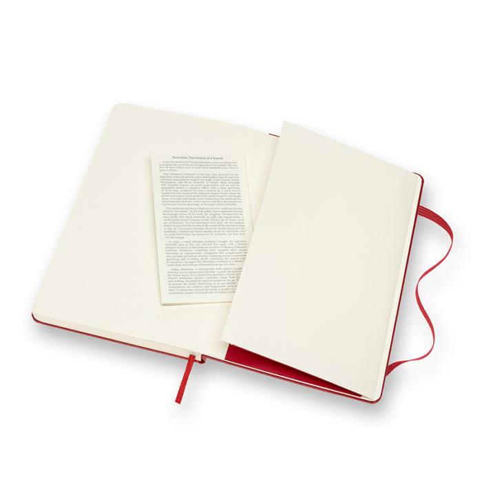 Moleskine Plain Classic Notebook Large - Röd
