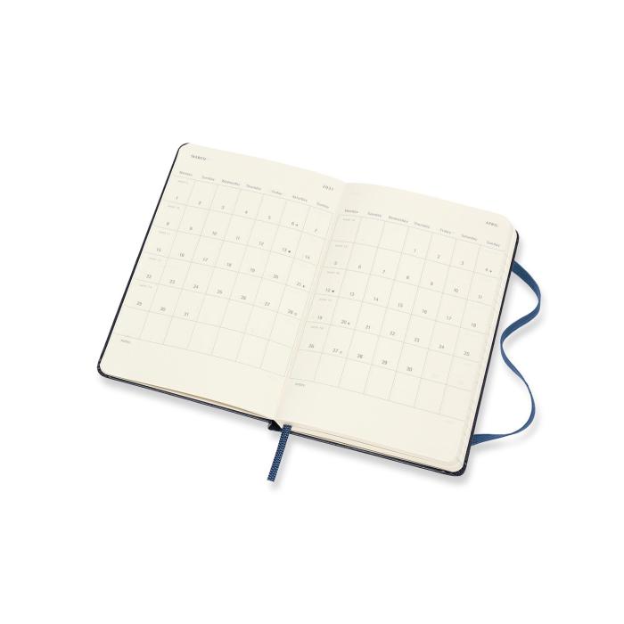 Moleskine Weekly Notebook Black hard pocket 2021