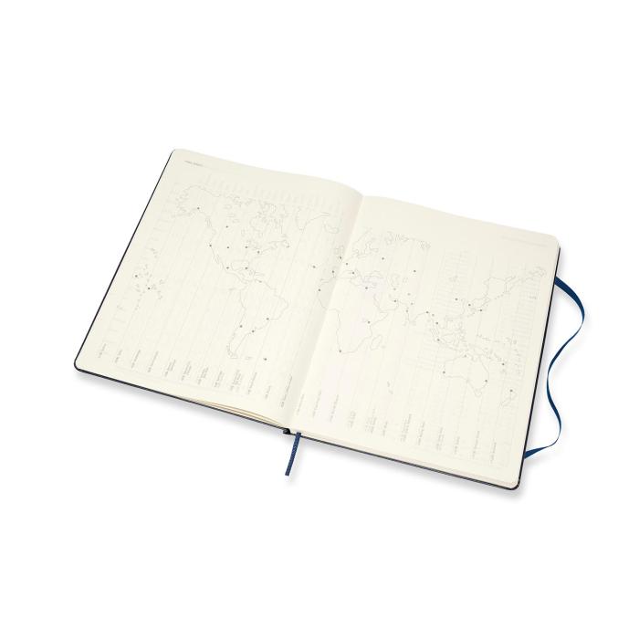 Moleskine Weekly Notebook Blue hard XL 2021