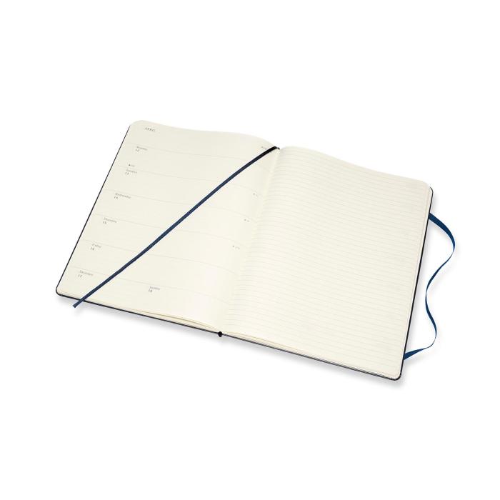 Moleskine Weekly Notebook Blue hard XL 2021