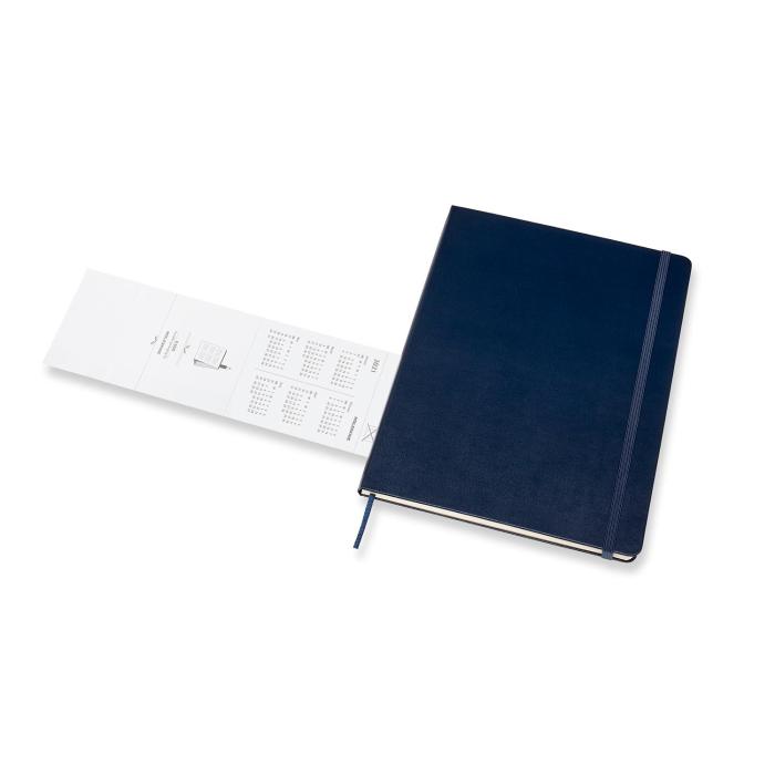 Moleskine Weekly Notebook Blue hard XL 2021