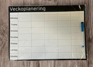 Whiteboardtavla veckoplanering 42x30 cm