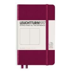 Leuchtturm A6 hard 185s Port Red olinjerad