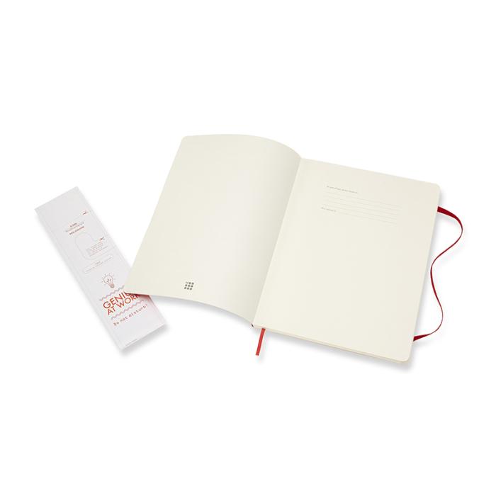 Moleskine Notebook X-large Soft Cover Röd Dotted