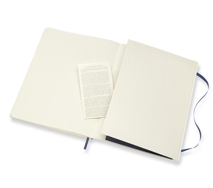 Moleskine Notebook X-large Soft Cover - Blå - Olinjerad