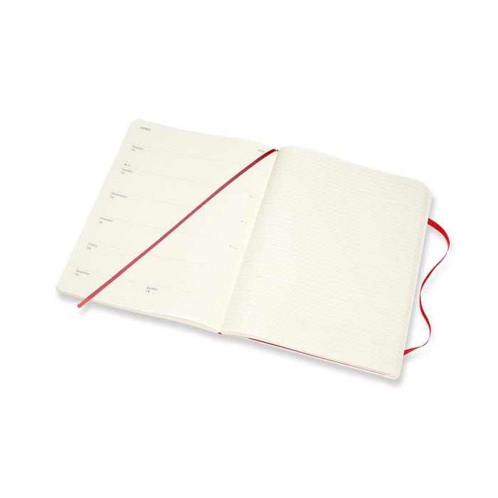 Moleskine Weekly notebook XL Red 2021