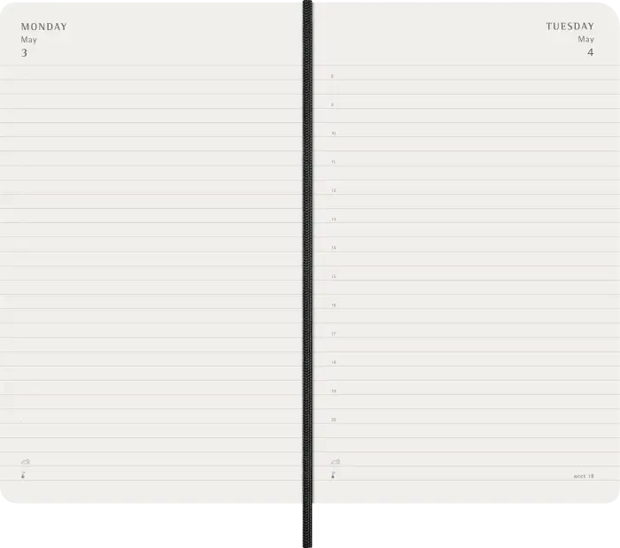 Kalender Moleskine Daily Black Soft Large 2027