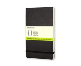 Moleskine Reporter Notebook Pocket Soft Cover - Svart - Olinjerad