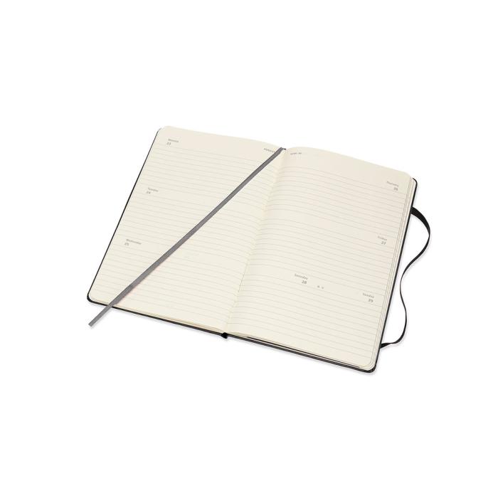 Moleskine Horizontal Weekly Black hard Large 2021