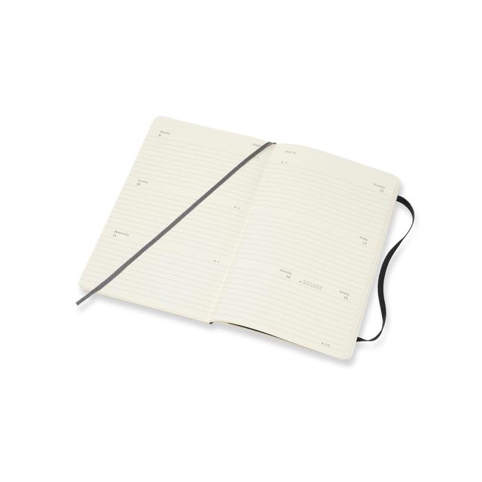 Moleskine Horizontal Weekly Black Soft Large 2021