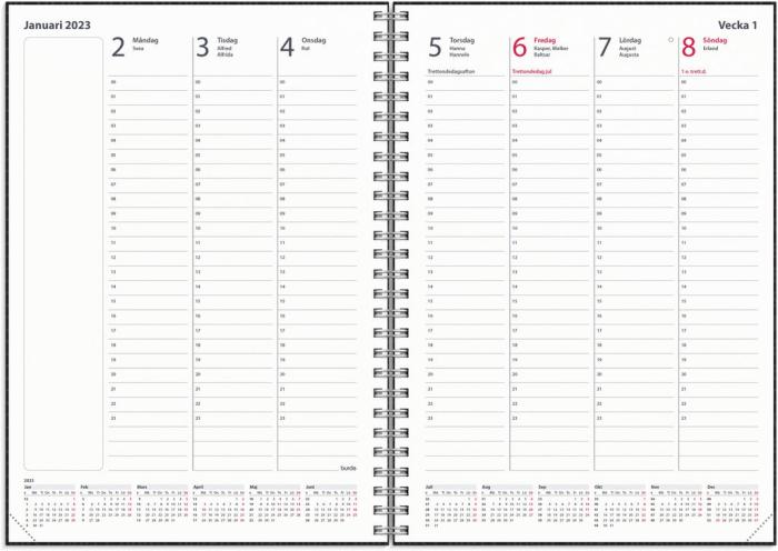 24 timmars kalender 2023