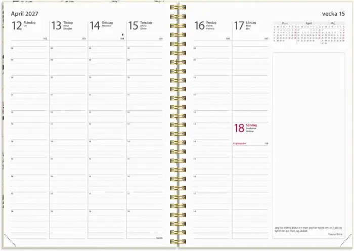Kalender Business Story blomma 2027