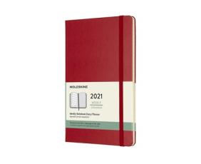 Moleskine Weekly Notebook Red hard Large 2021