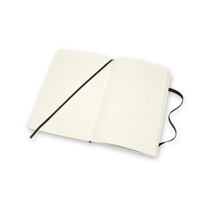 Moleskine Ruled Soft Classic Leather Notebook Large Black