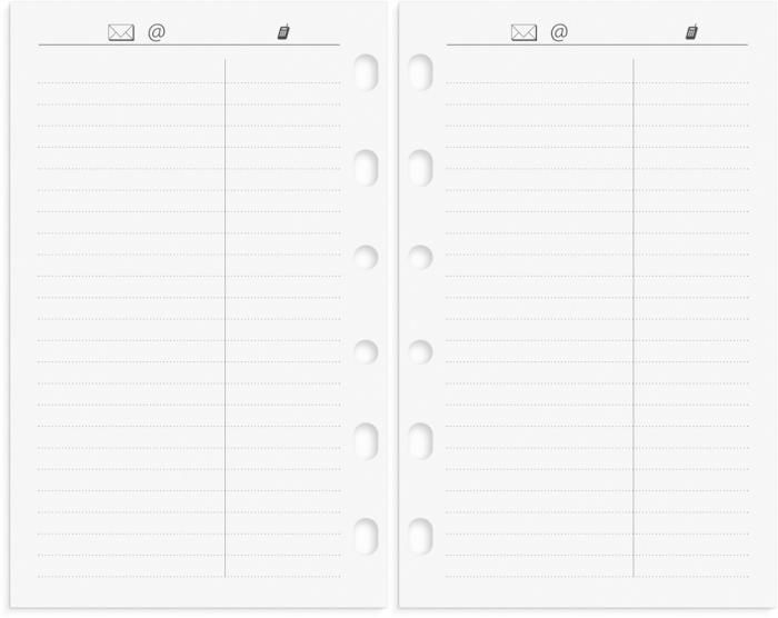 Compact Systemkalender svart skinn 2026