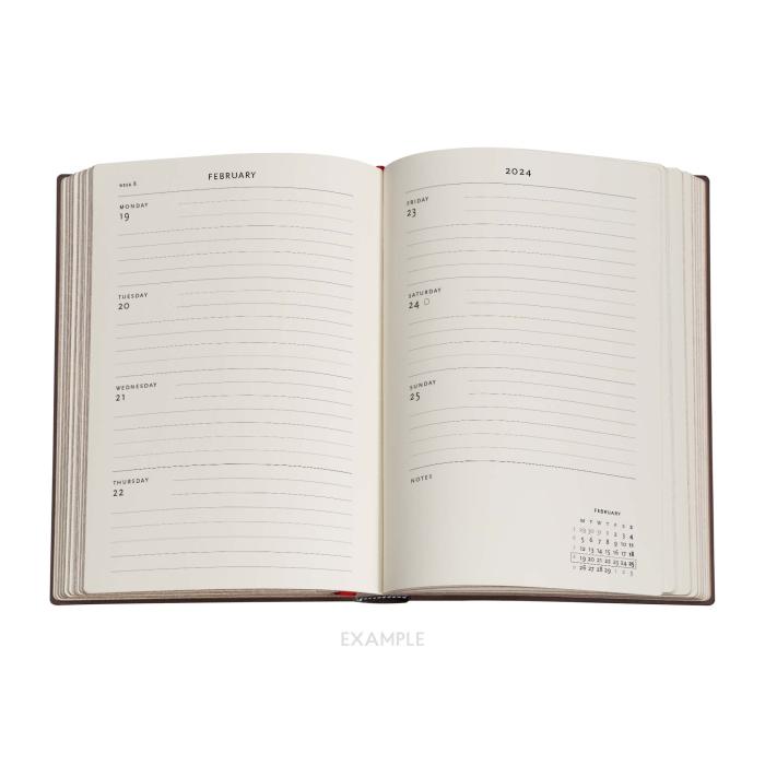 Kalender Paperblanks Midi Granada Turquoise Horizontal 2024