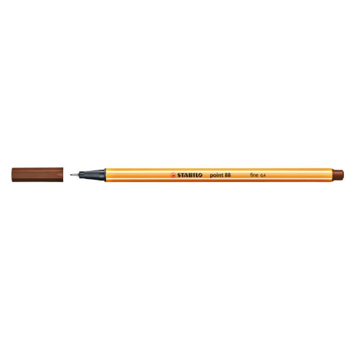 Fiberpenna Stabilo Point 88/94 Brun