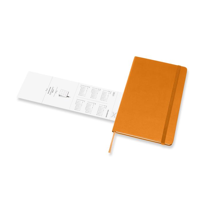 Moleskine Weekly Notebook Orange hard Large 2021